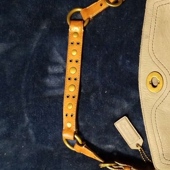 Authenic Coach Bag Light Blue Suede - Picture 2 of 5